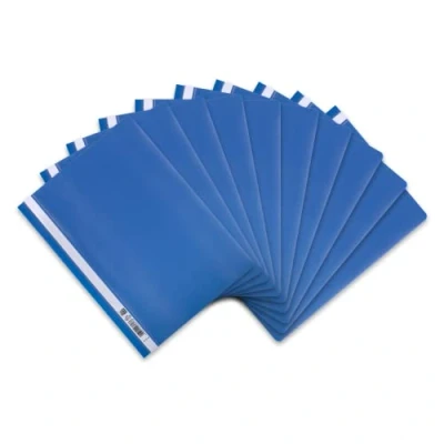 Abbildung von Oxford Schnellhefter A4, aus Kunststoff, blau, 10er Pack