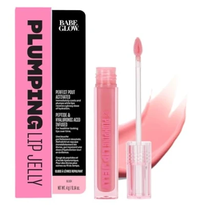 Abbildung von Babe Original Glow Plumping Lip Jelly Hochglanz Lipgloss für vollere, dickere Lippen, feuchtigkeitsspendend und beruhigend, Blush