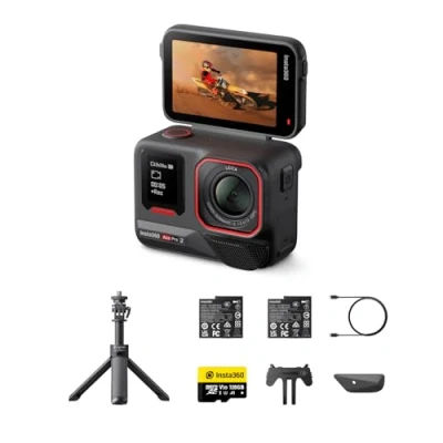 Abbildung von Insta360 Ace Pro 2 Auf Geht&#039;s Bundle 8K wasserdichte Actionkamera mit Leica entwickelt, 1/1,3&quot; Sensor, Dual KI Chip System, führende Schwachlichtleistung, bestes Audio, Flipscreen &amp; Editing
