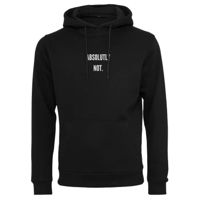 Abbildung von Mister Tee Absolutely NOT Kapuzenpullover, Herren, Größe: 5XL, Black