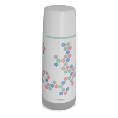 Abbildung von Reer 90310 Edelstahl Isolierflasche DesignLine mit praktischem Anti Rutschboden, 350ml