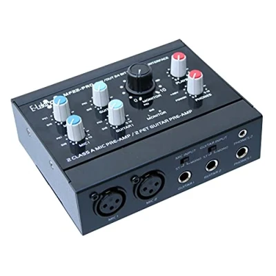 Abbildung von E Lektron MF22 PRO 2+2 Kanal USB Audio Interface 24Bit/96kHz 2x FET Guitar Pre Amp Class A Mic