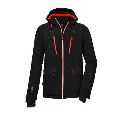 Abbildung von killtec Herren Skijacke/Funktionsjacke mit abzippbarer Kapuze und Schneefang KSW 74 MN SKI JCKT, schwarz, M, 39738 000