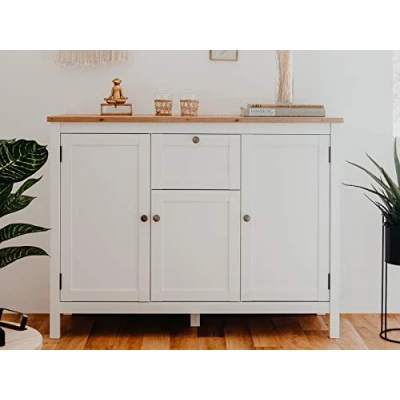 Abbildung von möbelando Sideboard Beistellschrank Anrichte Kommode Standschrank Schrank Batley II