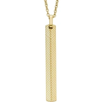 Abbildung von Fossil Harlow Halskette, Herren, Größe: One Size, Gold
