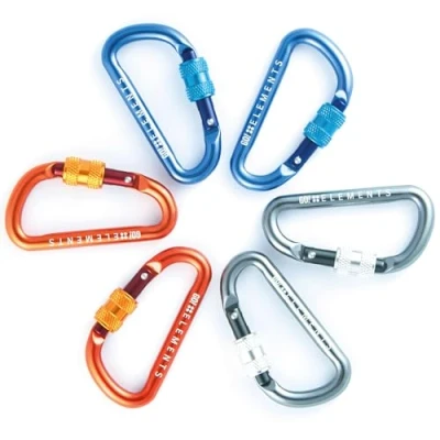 Abbildung von GO!elements Karabiner Micro 6, (6Stück), Schlüsselanhänger Mini Karabinerhaken klein mit Schraubverschluss