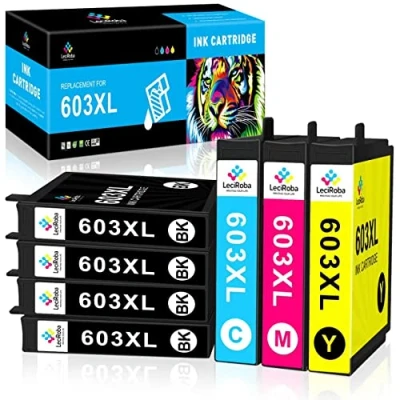 Abbildung von LeciRoba 603xl druckerpatronen Ersatz für Epson 603 und multipack XP 3100 3150 2100 2105 4100 4150 Workforce WF 2810 WF2820 2850 2870 (7PACK)