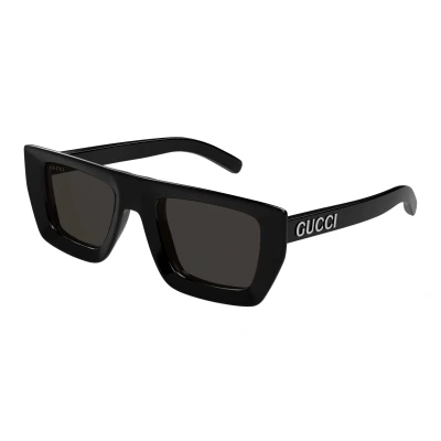 Abbildung von Gucci Unisex Sonnenbrille, Größe: 51, Black/grey