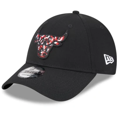 Abbildung von New Era 9FORTY Strapback Infill Chicago Bulls Cap, Größe: One Size, Black