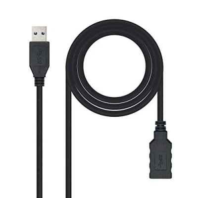 Abbildung von Nanocable 10.01.0903 BK USB 3.0 Verlängerungskabel, Typ A/M A/H, männlich weiblich, schwarz, mts