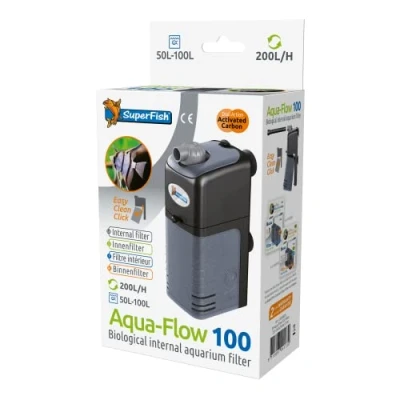 Abbildung von Superfish Aquaflow 100 Dual Action Filter Innenfilter 11x6.5x23 cm...