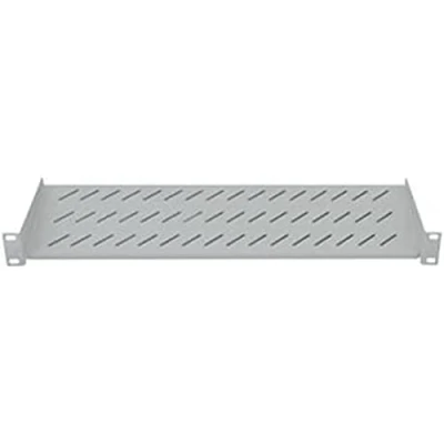 Abbildung von Intellinet 19&quot; Fachboden zur Frontmontage 1 HE ( Montage an den beiden vorderen Profilschienen ) 150 mm Tiefe grau 712200,