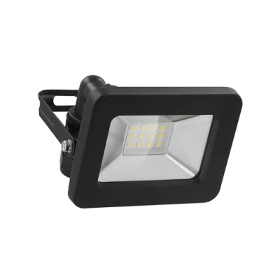 Abbildung von goobay 53868 LED Strahler Außen 10W / Außenstrahler IP65 Neutralweißes Licht 850 lm/LED Scheinwerfer Fluter Wandmontage Gartenstrahler/Schwarz