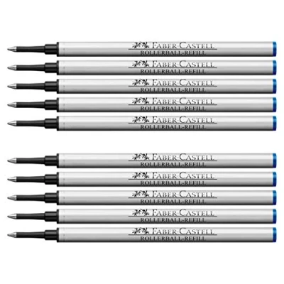 Abbildung von Faber Castell 148712 Ersatzmine Tintenroller Basic (10er Pack, blau)