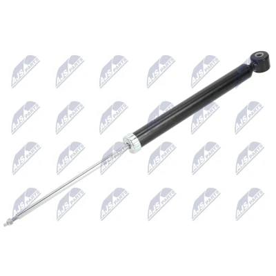 Abbildung von NTY A MZ 018 Stoßdämpfer Hinterachse Gasdruck Teleskop oben Stift, unten Auge MAZDA: 2 Schrägheck (DE, DH) 1.4 MZR CD, 1.6 CD