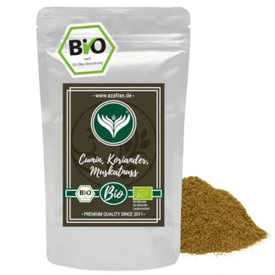 Abbildung von Azafran BIO Cumin Koriander Muskatnuss ayurvedische Gewürzmischung CKM gemahlen 250g