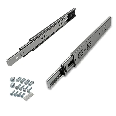 Abbildung von SOTECH 1 Paar Vollauszüge KV 35 H45 L500 SE MS 500 mm Selbsteinzug, Traglast kg, Teleskopschiene inkl. Schraubenset