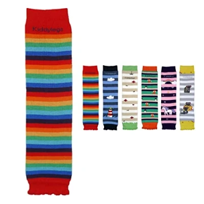 Abbildung von Kiddylegs® Baby und Kinderstulpen Thermo aus Bio Baumwolle kbA (Regenbogen)