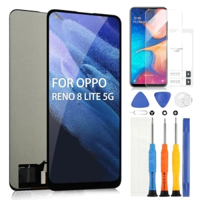 Abbildung von ARSSLY LCD Display für Oppo Reno 8 Lite 5G CPH2343 / Reno8 Digitazer Touchscreen Ersatz Montage mit Werkzeugen (6,43 Zoll, Schwarz)