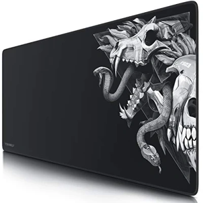 Abbildung von Titanwolf XXL Gaming Mauspad 900x400 mm Tischunterlage Mousepad Groß Präzision und Geschwindigkeit Gummiunterseite für stabilen Halt rutschfest strapazierfähig wasserabweisend
