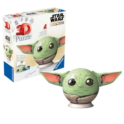 Abbildung von Ravensburger Star Wars 3D Puzzle Grogu mit Ohren 72 Teile