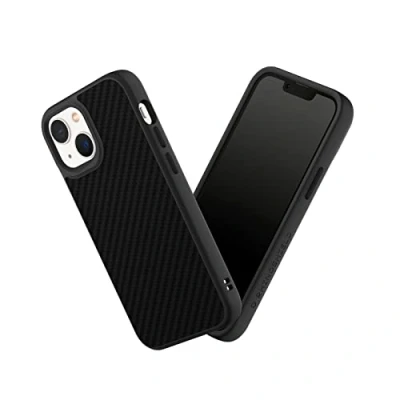 Abbildung von RHINOSHIELD Case kompatibel mit [iPhone 13 Mini] SolidSuit Stoßdämpfende &amp; schlanke Schutzhülle Premium Finish 3.5 Meter Fallschutz Austauschbare Kamera Ringe Karbonfaser Textur