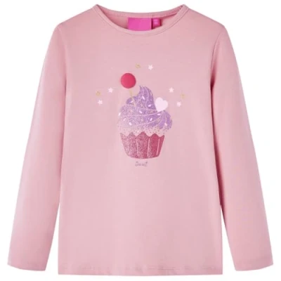 Abbildung von vidaXL Langarmshirt Kinder Hellrosa 128