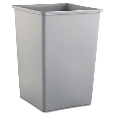 Abbildung von Rubbermaid Commercial Products 35 gal Square Untouchable Trash Can Grey