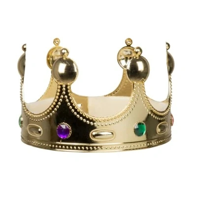Abbildung von Boland Kostüm Goldene Königskrone, Goldkrone für Kinder, ca. 8 cm hoch