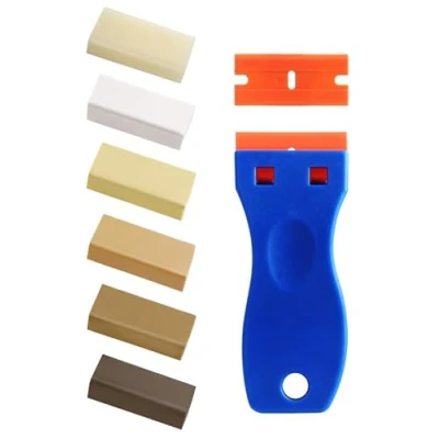 Abbildung von Hartwachs Reparaturset, Laminat/Parkett/Fliesen/Vinyl Möbelreparatur Wachs Eiche Holzwachs Reparatur Wachskitt zum Kratzer Schäden Loch Ausbessern Reparieren Sie Ganz Einfach