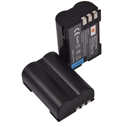 Abbildung von DSTE 2PCS BLM 1 PS BLM1 Li Ion Akku Kompatibel mit Olympus C 5060, 7070, 8080, E 1, 3, 30, 520, 300, 330, 500, 510