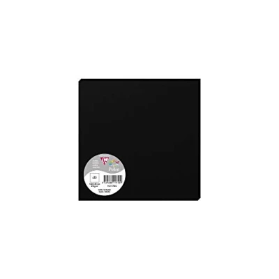 Abbildung von Clairefontaine 1175C Packung (mit 25 Karten Pollen 160 x 160mm) 210g, Schwarz