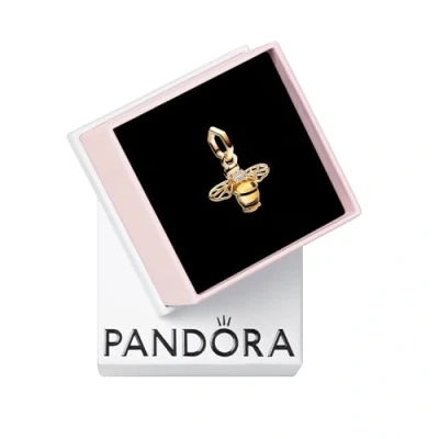 Abbildung von Pandora Bead Charm Sparkling Bee 762672C01 gelb vergoldet