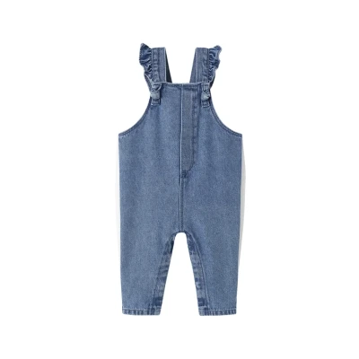 Abbildung von Vertbaudet Mädchen Baby Jeans Latzhose Blue Stone 86