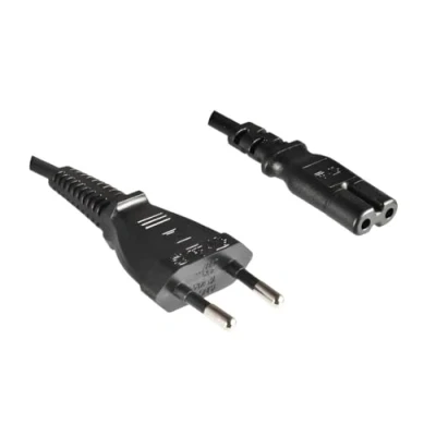 Abbildung von DINIC Stromkabel, Netzkabel Eurostecker auf C7, LSZH (halogenfrei), VDE, 0,75mm², 1,8m