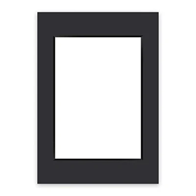 Abbildung von nielsen Conservation Passepartout Karton 1,5 mm Außenformat 59,4x84,1 cm (DIN A1) für Bildformat 42x59,4 A2) Schwarz Glatte Oberfläche