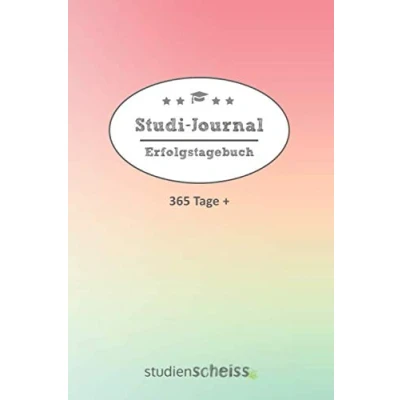 Abbildung von Studi Journal: Tagebuch für Studenten mehr Selbstvertrauen und Erfolg im Studium, XXL Erfolgsjournal, 450 Seiten, Achtsamkeit, Dankbarkeit, Motivation, (Softcover, grün rot)