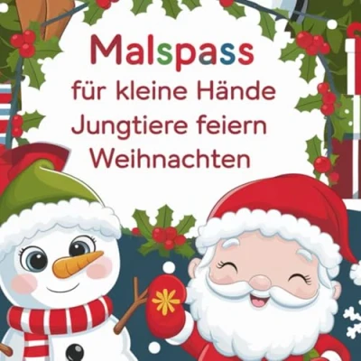 Abbildung von Tierkinder Malbuch für kleine Entdecker ab 4 Jahren mit 50 kreativen und liebevoll gestalteten Ausmalbildern