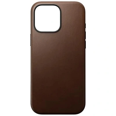 Abbildung von Nomad Modern Leather Case iPhone 16 Pro Max Braun