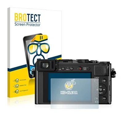 Abbildung von BROTECT (2 Stück Schutzfolie für Panasonic Lumix DMC LX100 Displayschutz Folie Ultra Klar
