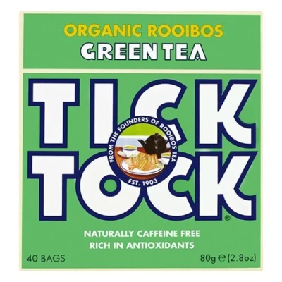 Abbildung von Tick Tock Rooibos Bio Teebeutel, Grün, 40 Stück pro Packung