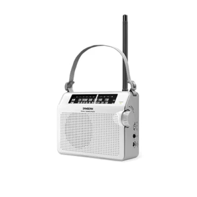 Abbildung von Sangean PR D6 tragbares Radio (UKW/MW Tuner, Batterie/Netzbetrieb) weiß