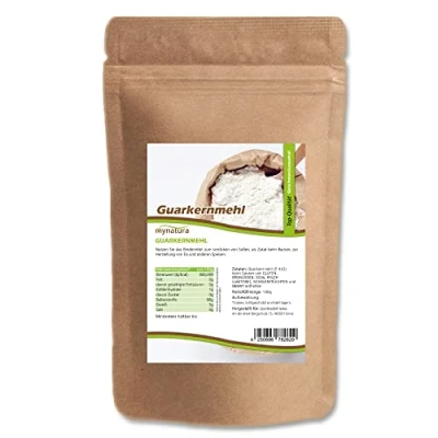 Abbildung von Mynatura Guarkernmehl I Pflanzlich Bindemittel Geschmacksneutral Ballaststoffe Backen Kochen E 412 Vegan Im Beutel (2x 1000g)