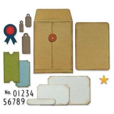 Abbildung von Sizzix Thinlits Matrizenset 5PK California Poppy von Lisa Jones, 664921, Kunststoff, Multicolor, Einheitsgröße