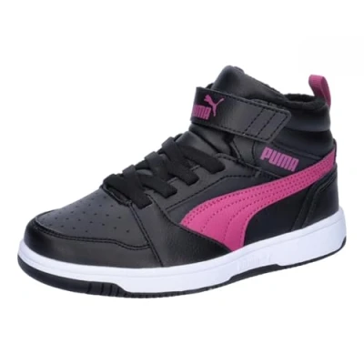 Abbildung von PUMA Rebound V6 Mid WTR AC+ PS Sneaker, Black Magenta Gleam White, 33 EU