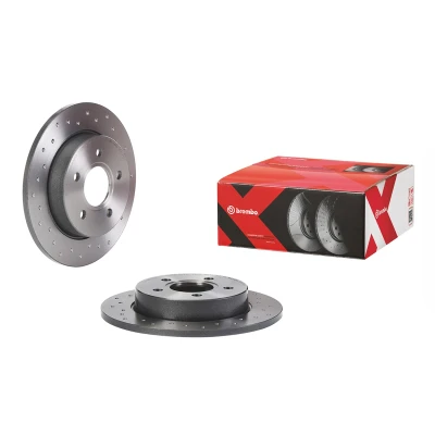 Abbildung von BREMBO 08.A029.2X Bremsscheibe 265 11 5 voll, gelocht beschichtet FORD: Focus 2 Schrägheck, Kombi, C Max