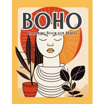 Abbildung von Minimalist Boho Coloring Book for Adults: 30 Relaxation &amp; Stress Relief Abstract Pages