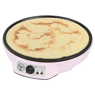 Abbildung von bestron Crêpesmaker &quot;ASW602P im Retro Design&quot;, 1000 W, Ø 30 cm, inkl. Teigverteiler &amp; Crêpes Wender, mit Antihaftbeschichtung
