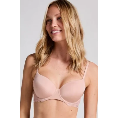Abbildung von Hunkemöller Vorgeformter Bügel BH Angie mit Spitze Beige