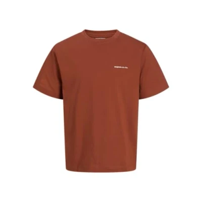 Abbildung von Jack &amp; Jones Jorparos Easter Sketch TEE CREW NECK Tshirt print, Herren, Größe: XL, Braun